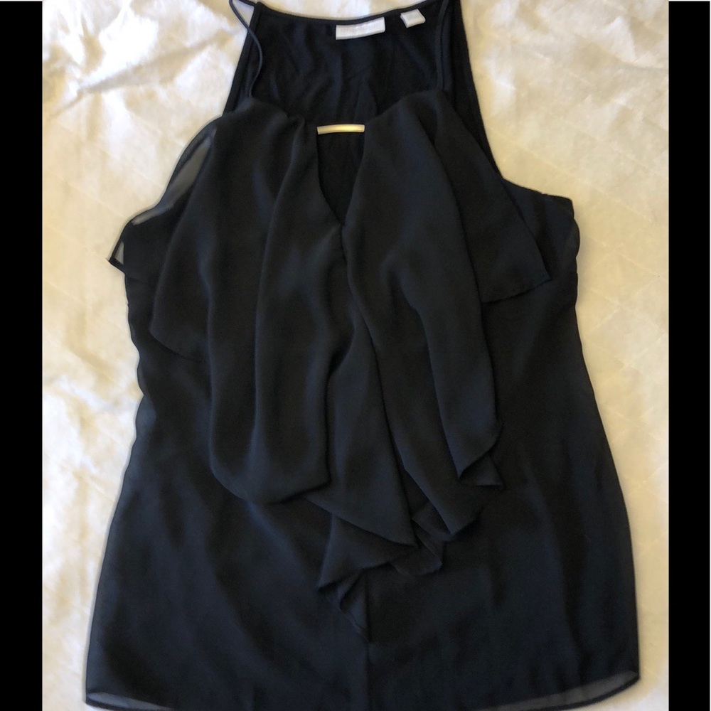 New York & Company tank top with ruffles